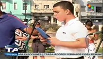 Cubanos esperan con emoción y alegría a Fernando González