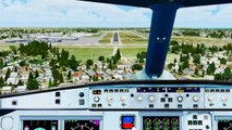 FSX Air Canada Airbus A340 Landing @ New Orleans ( Cockpit ) ( HD )
