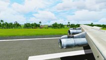FSX British Boeing 707 Landing @ Crown Point ( Wing ) ( HD )