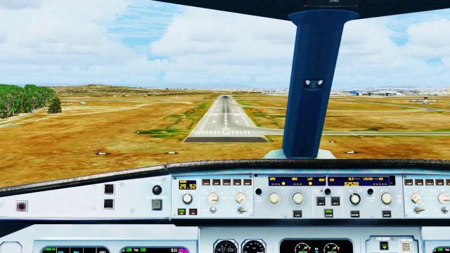 FSX Qantas Airbus A330 Landing @ Melbourne ( Cockpit ) ( HD )