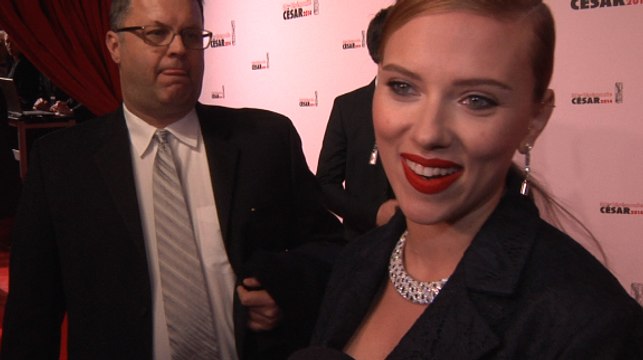 Scarlett Johansson aux César 2014 : Les Parisiens sont des gens très bien !