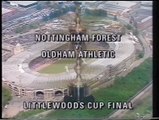 Oldham Athletic v Nottingham Forest League Cup Final 1990 Pre Match