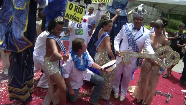 Rei Momo abre o carnaval do Rio