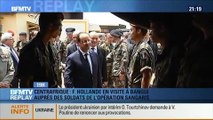 BFMTV Replay: Hollande rend visite aux soldats déployés en Centrafrique - 28/02