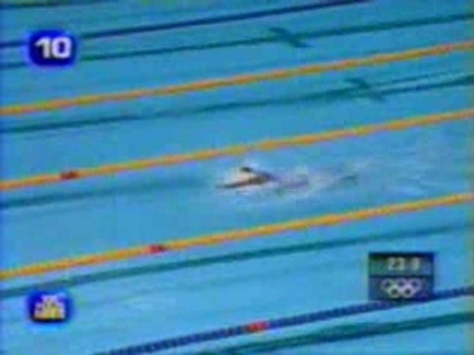 Natation - Un Noir qui apprend à nager