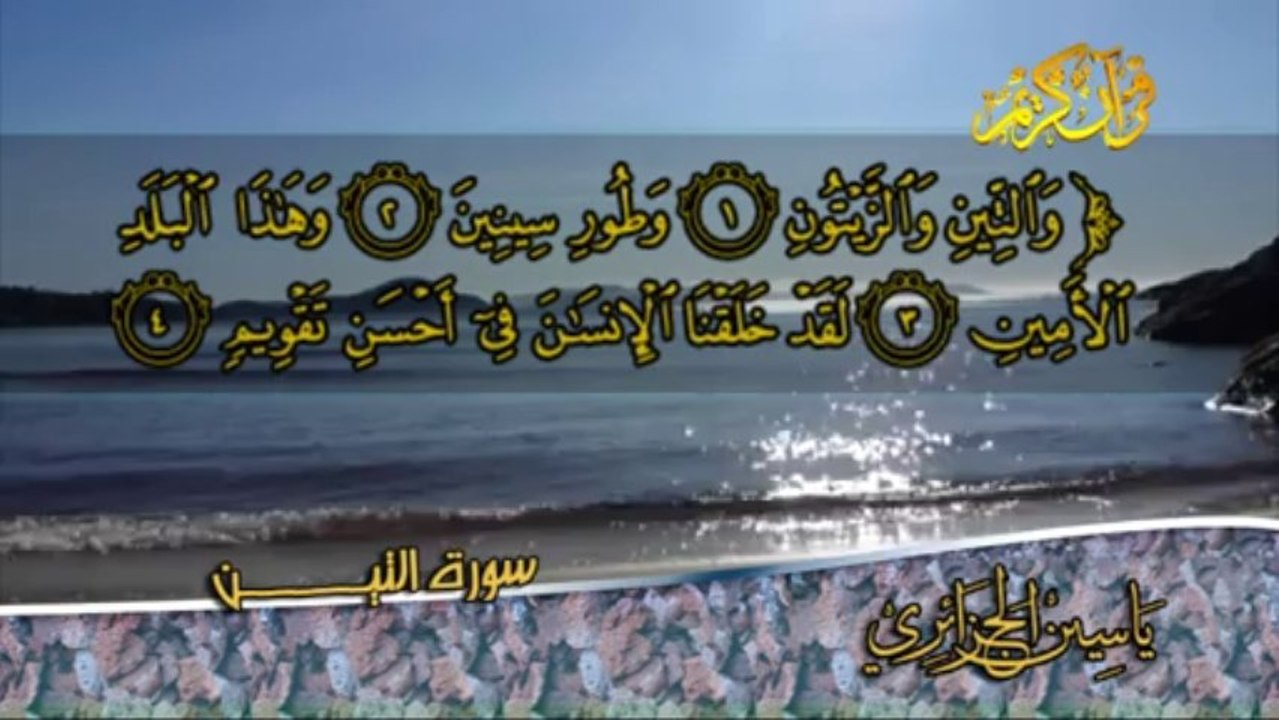 سورة التين بصوت القارئ ياسين الجزائري