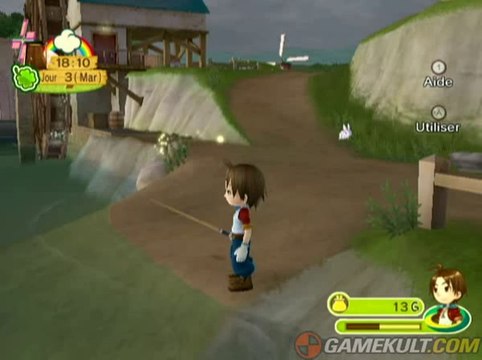 Harvest Moon : Parade des Animaux - Lapin câlin et pêche