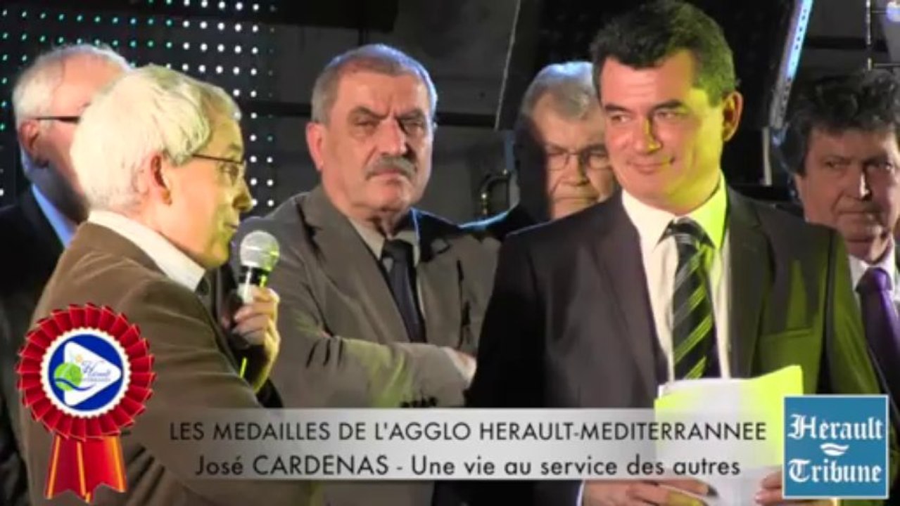 HERAULT - 2014 - José CARDENAS honoré de la Médaille d'honneur de la Communauté d'Agglomération HERAULT MEDITERRANNEE