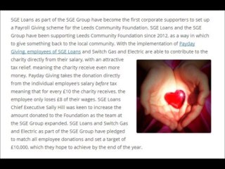 SGE Loans l Giving Back to the Local Community