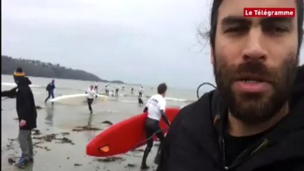 Paddle. 47 concurrents sur l'eau et sur le sable à Plestin-les-Grèves (22)