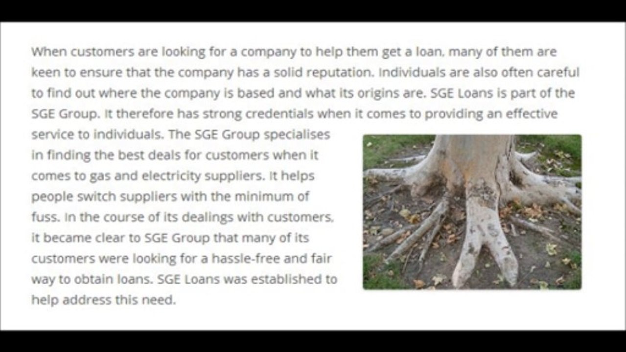 SGE Loans has solid roots in the local community