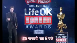 Life OK Screen Awards- What does Shahrukh want ?