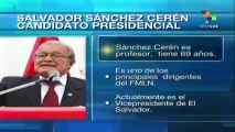 Salvador Sánchez Cerén busca la presidencia de El Salvador