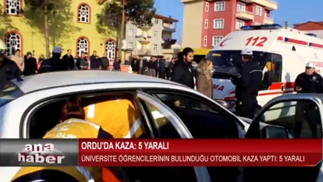 ORDU'DA KAZA 5 YARALI/KARADENİZ BAYRAK -TV 52-12.01.2014-AHMET BAYRAK