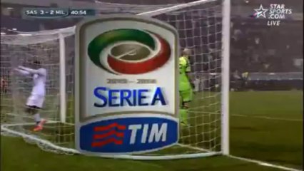 Domenico Berardi goal sassuolo 3-2 ac milan serie a 12/1/14