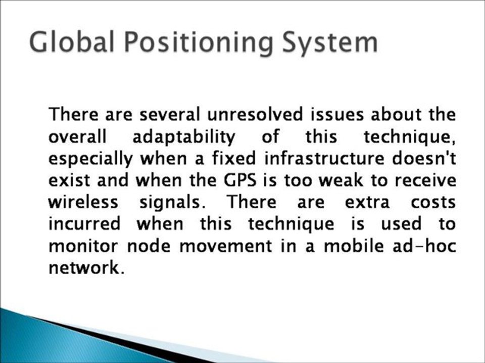 Positioning of  Mobile Devices in a Mobile Ad-hoc Network