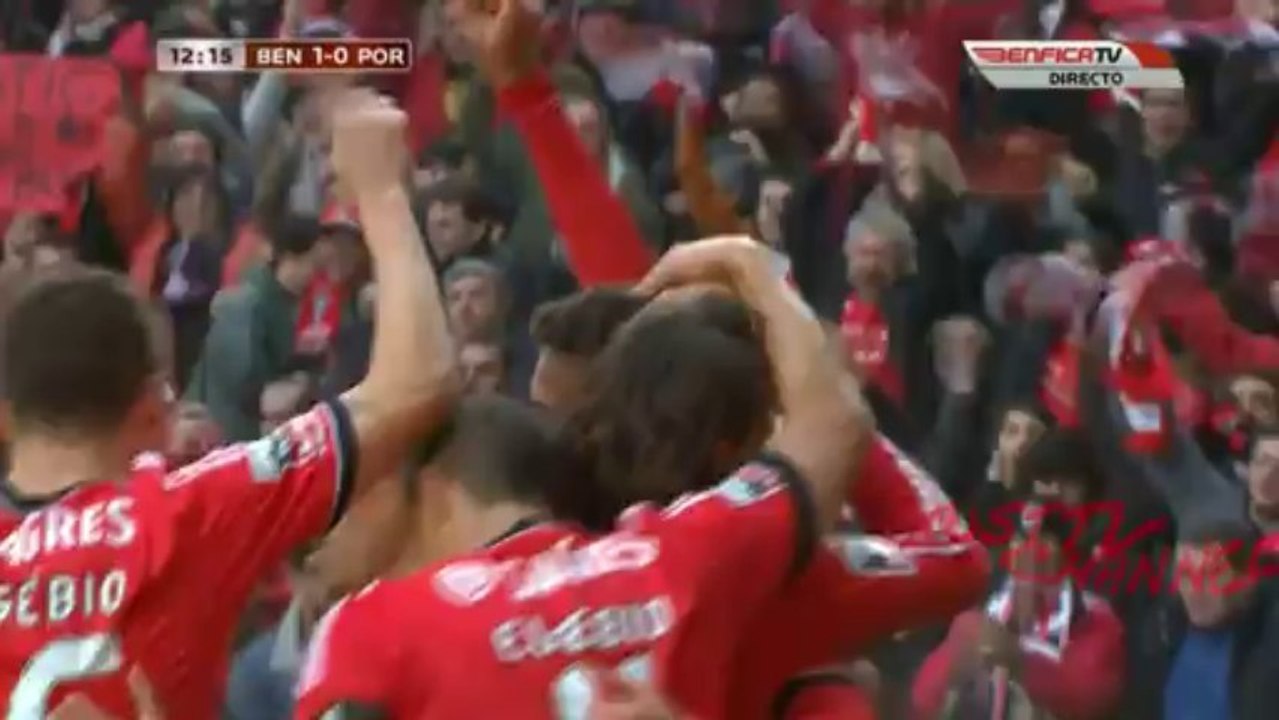 Benfica 1 x 0 Porto Golo de Rodrigo 2013-2014 [HD]