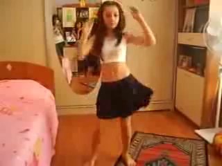 young girl dancing to the drum beat Video