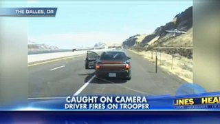 Shootout Caught on Tape_ Driver opens fire on officer