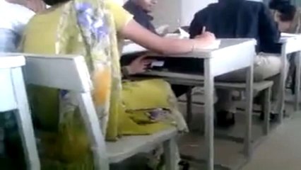Girl caught cheating in paper Video