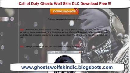 Download Call Of Duty Ghosts Wolf Skin DLC For Free