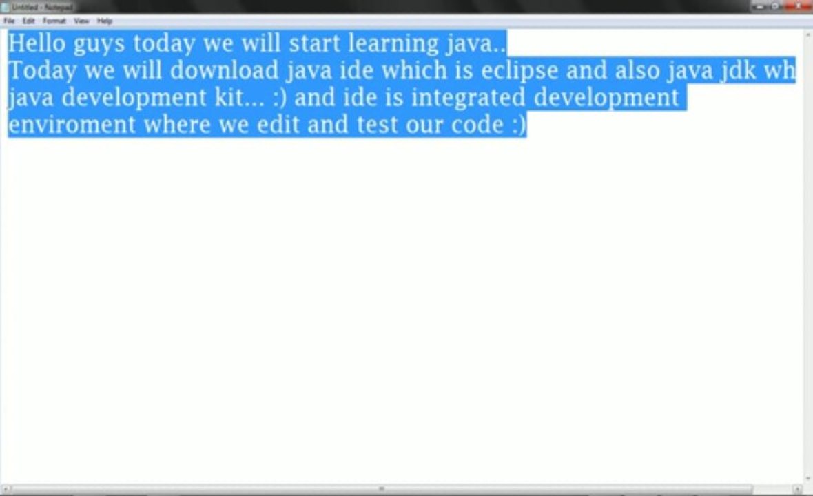 Java Tutorial-1