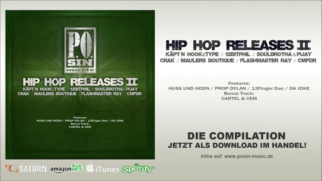 P.O.sin-music HIP HOP RELEASES 2 - Hip Hop Compilation  (Official Album Snippet)