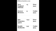 Patriots-Broncos, 49ers-Seahawks Line, Spread Vegas