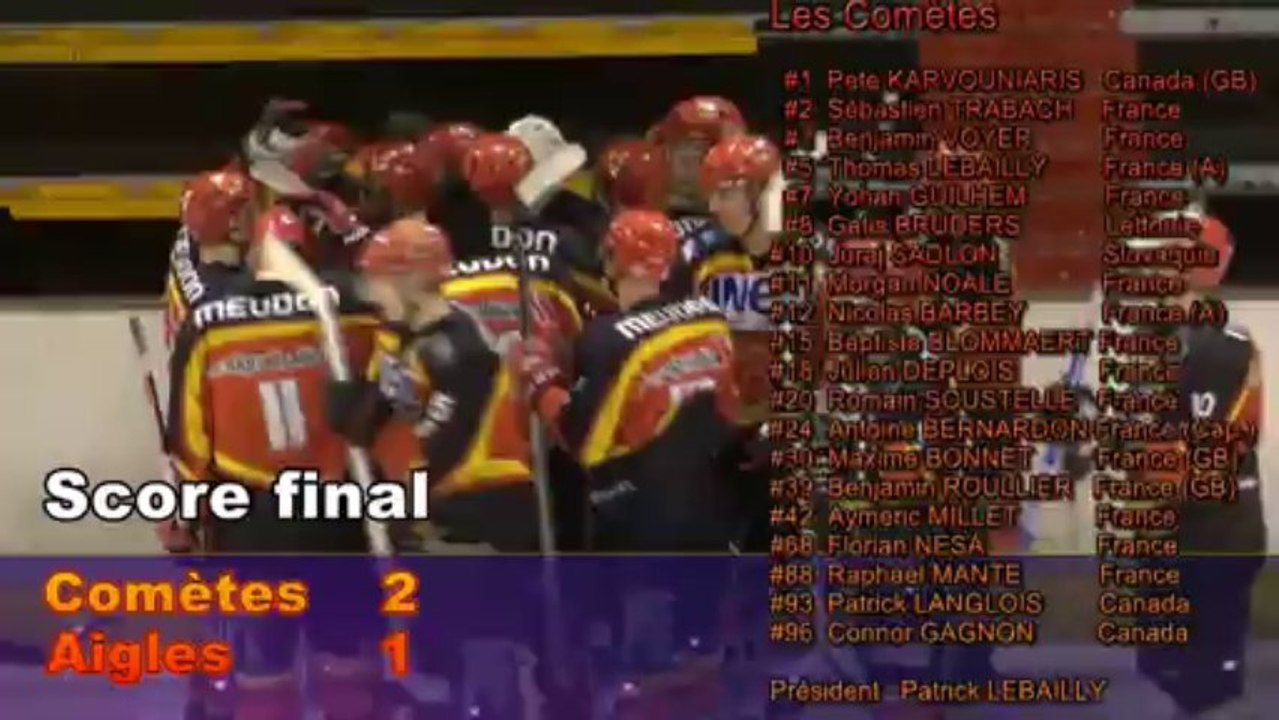 Comètes de Meudon vs Aigles de La Roche sur Yon          4/1/2014