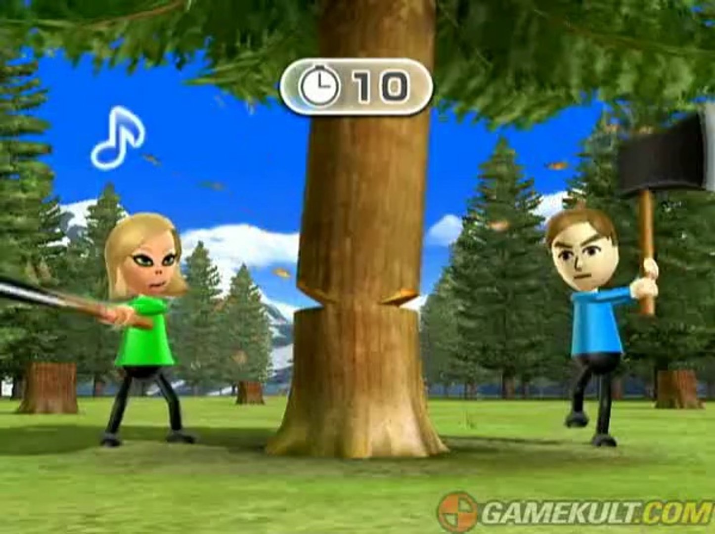 Wii Party - En mode bûcheron - Vidéo Dailymotion