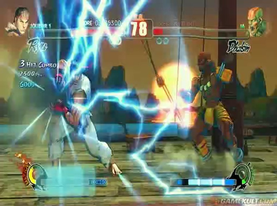 Street Fighter IV - Ryu Vs Dhalsim (Aquarelle)