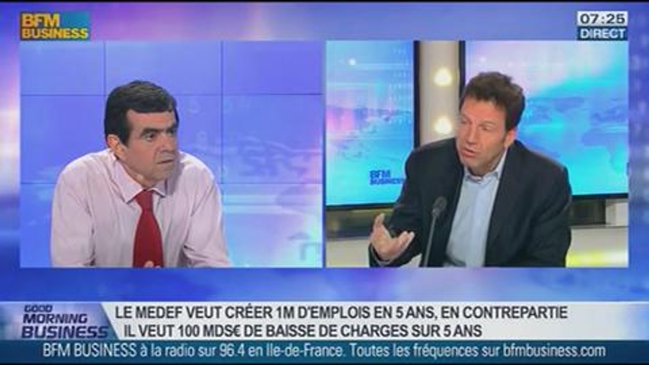 "Il est possible de créer un million d'emplois en France", Geoffroy Roux de Bezieux, dans GMB - 13/01