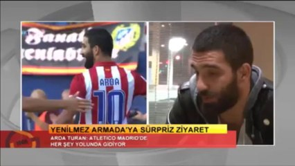 Basketbol  Arda Turan'dan Yenilmez Armada'ya Sürpriz Ziyaret