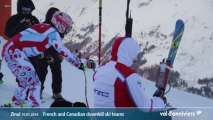 France and Cananda downhill ski teams - Val d'Anniviers Video