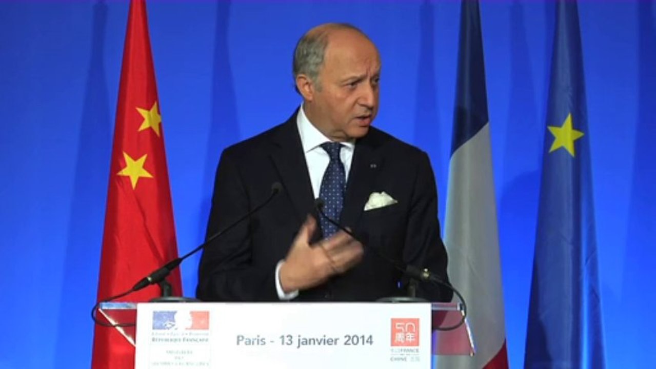 Lancement des commémorations de l'établissement des relations France/Chine (13/01/2014)