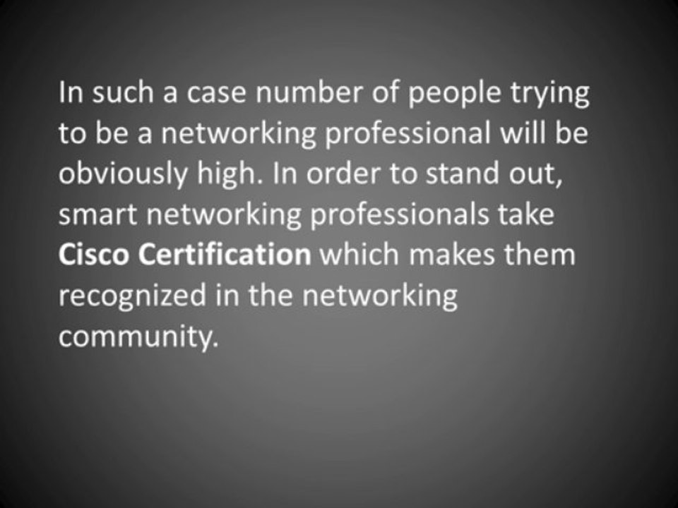 Cisco Certification for Network Professionals