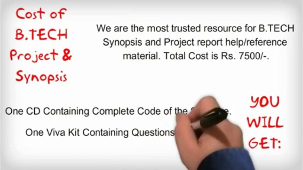 B.TECH Synopsis and Projects Presentation