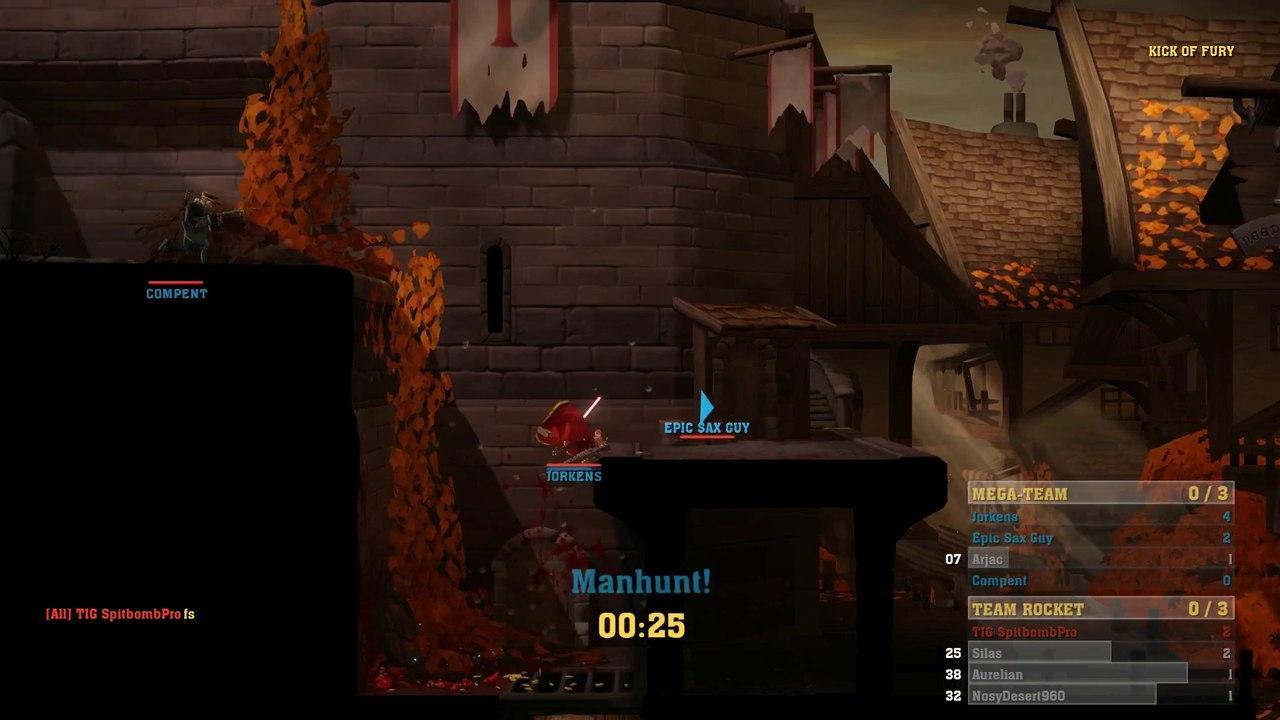 The Showdown Effect - Chute de hallebardes
