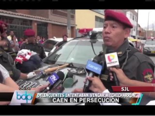 Policía capturó en SJL a banda que pretendía vengar muerte de su líder