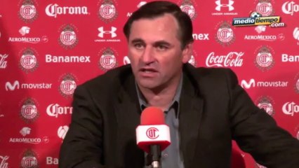 Carlos Bustos lamentó la falta de manejo de juego de su equipo ante Toluca