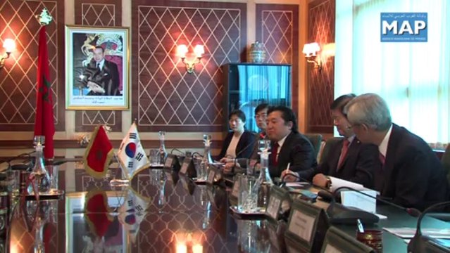 مباحثات رئيس مجلس المستشارين مع وفد برلماني كوري