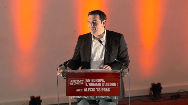 Meeting du Front de gauche avec Alexis Tsipras pour le lancement de la campagne des européennes