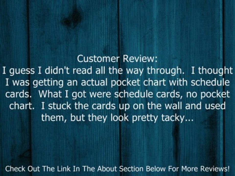 Daily Schedule Pocket Chart Review