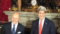 Rencontre John Kerry / Laurent Fabius (13/01/2014)