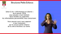 Les démarches à Asnières - Structures petite enfance - vidéo en langue des signes