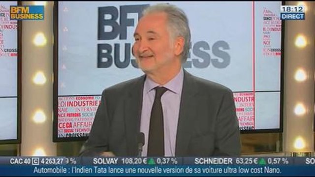 Jean-Claude Trichet et Jacques Attali, dans Le Grand Journal - 13/01 1/4