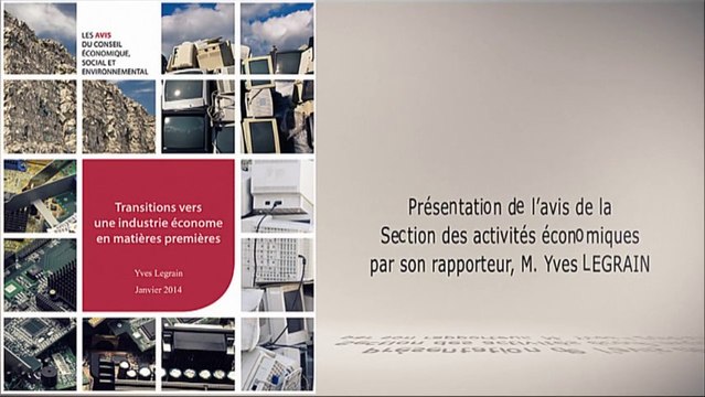 Transitions vers une industrie économe en matières premières - cese