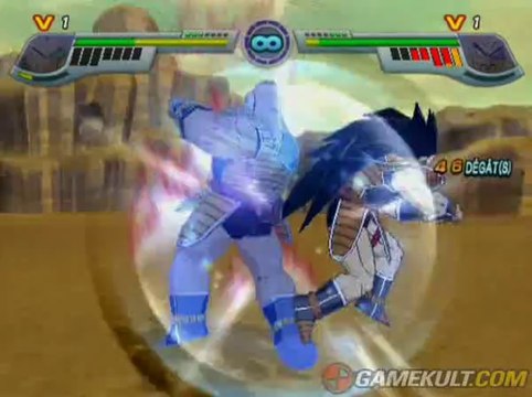 Dragon Ball Z : Infinite World - Combat entre guerriers de l'espace
