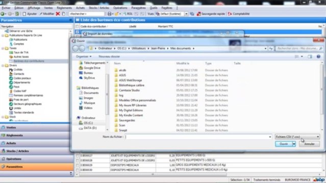 EBP Gestion Commerciale Open Line : L'éco-contribution