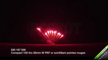 Compact 100 tirs PAF Or scintillant pointes rouges